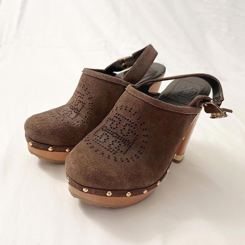 tory burch platform clogs size 6.5